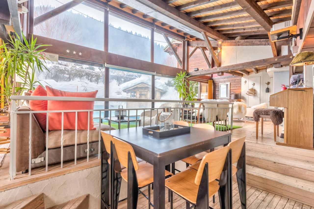 Hotel La Chaumiere Morzine Buitenkant foto